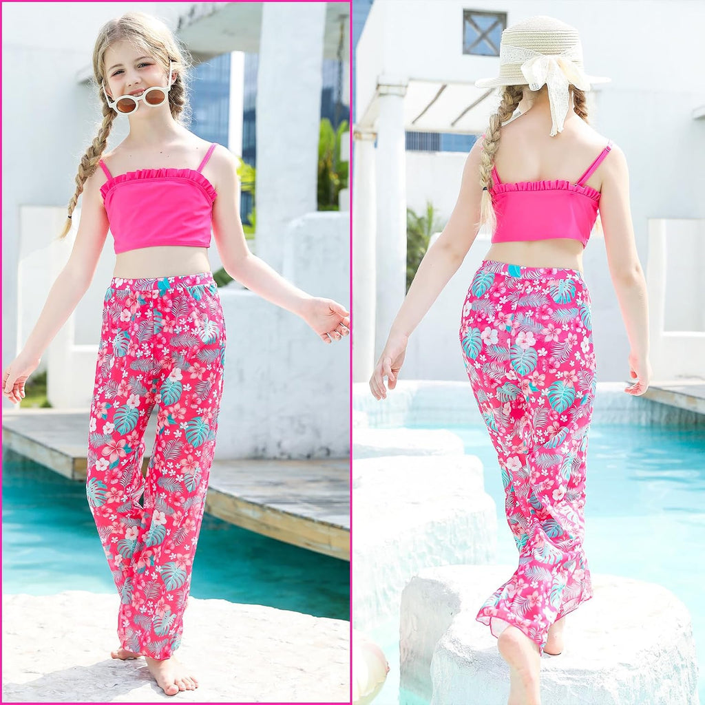 Girls Bikini Swimsuits for Teens 3 Pieces Tankini Bathing Suit