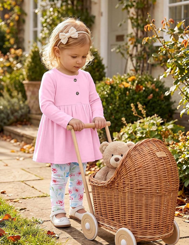 Baby Girl Clothes 2 Piece Fall Ruffle Hem Top and Leggings Sets