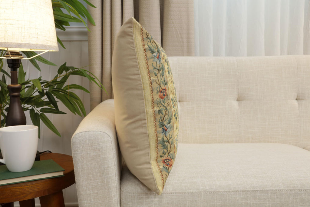 William Morris Tree of Life Light Tapestry Throw Pillow Cover 18 x 18 in