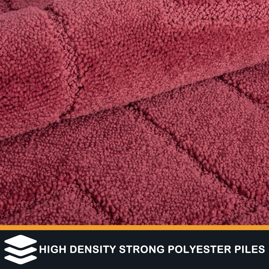 Hallway Runner Rug, 24" x 59", Cherry Red