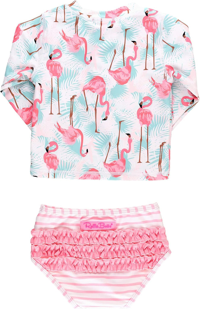 Girls Zipper Long Sleeve - Rash Guard Piece Swimsuit UPF 50+
