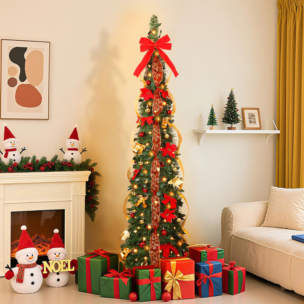 4FT Pop Up Pencil, Remote, Dual Color Lights