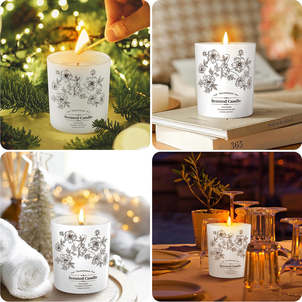 Deluxe Scented Candle for Women & Men, Lavender, 8 Oz