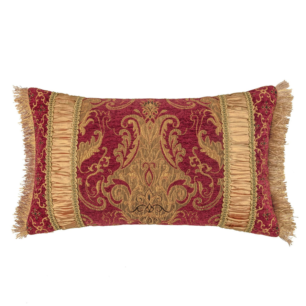 13-Piece Jacquard Comforter Set, King Bedding Set, Red