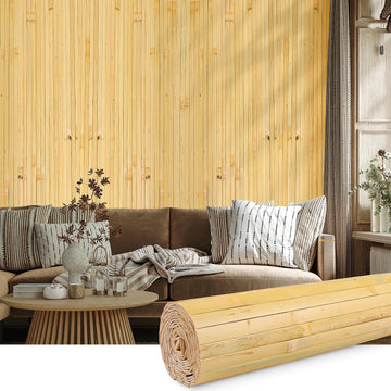 Bamboo Wall Panel Bamboo Pole Wrap Roll for Interior Decoration
