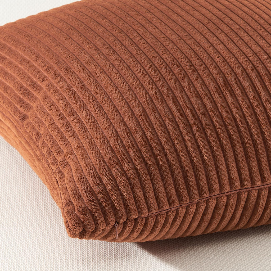 Decorative Terracotta Throw Pillow Covers Cushion Cases, Set of 4 Soft Velvet Modern Double-Sided Designs, Rustic