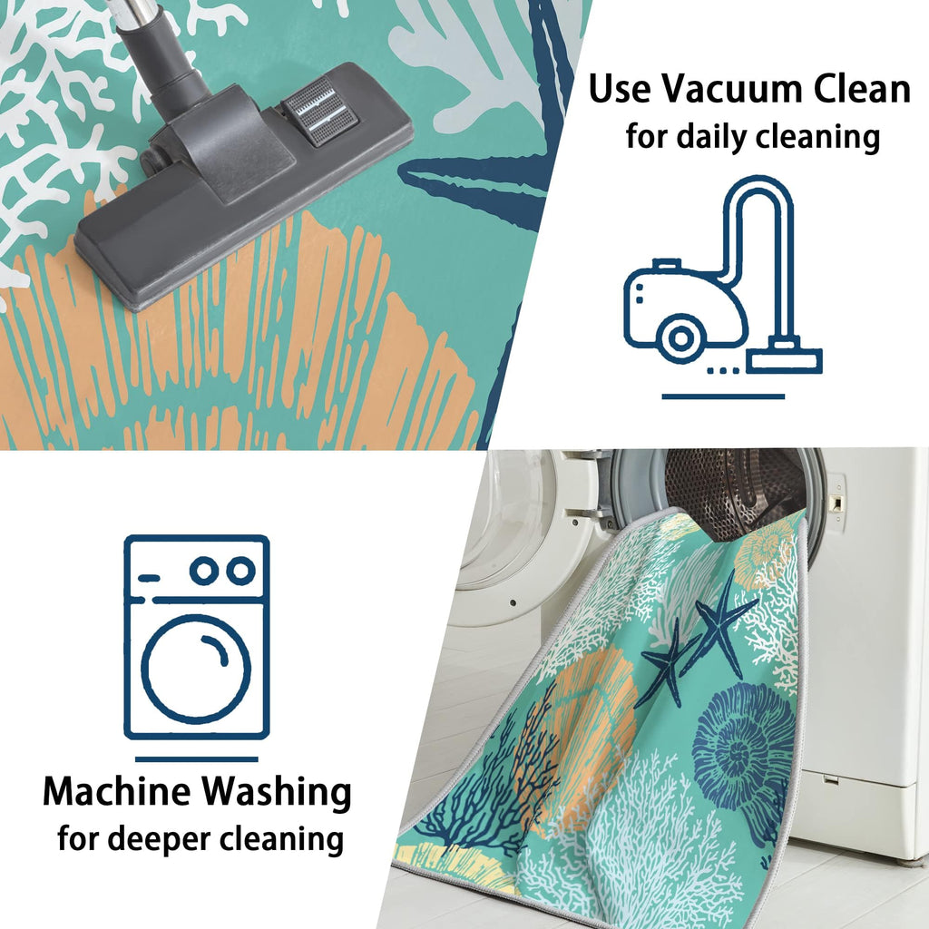 Coastal Rug, Teal/Turquoise