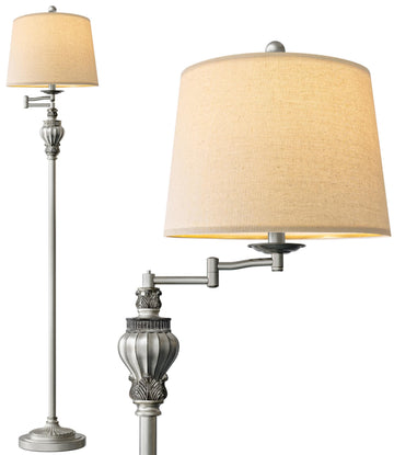 Vintage Floor Lamp with 350° Adjustable Swing Arm 61" Lamps
