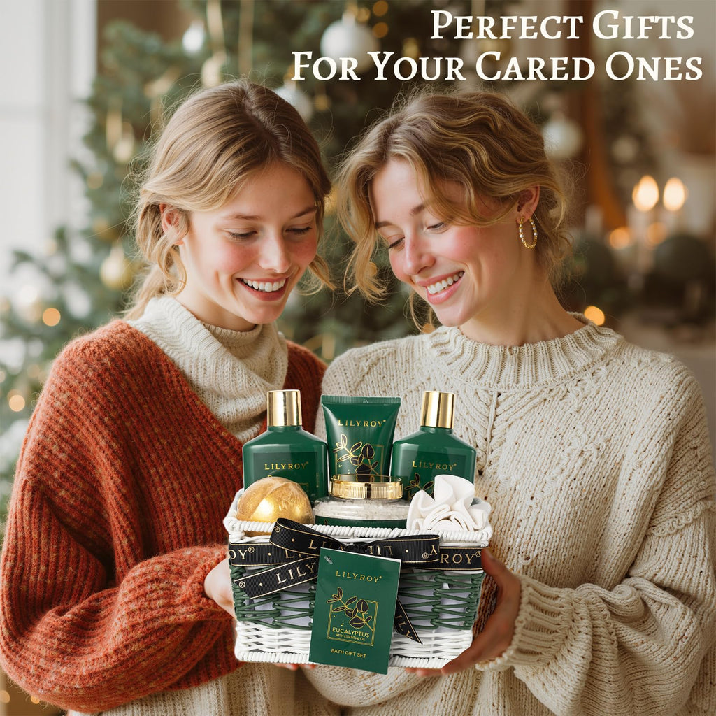 Eucalyptus Spa Gifts Set Bath Kit, Perfect Spa Gift Baskets for Women & Men