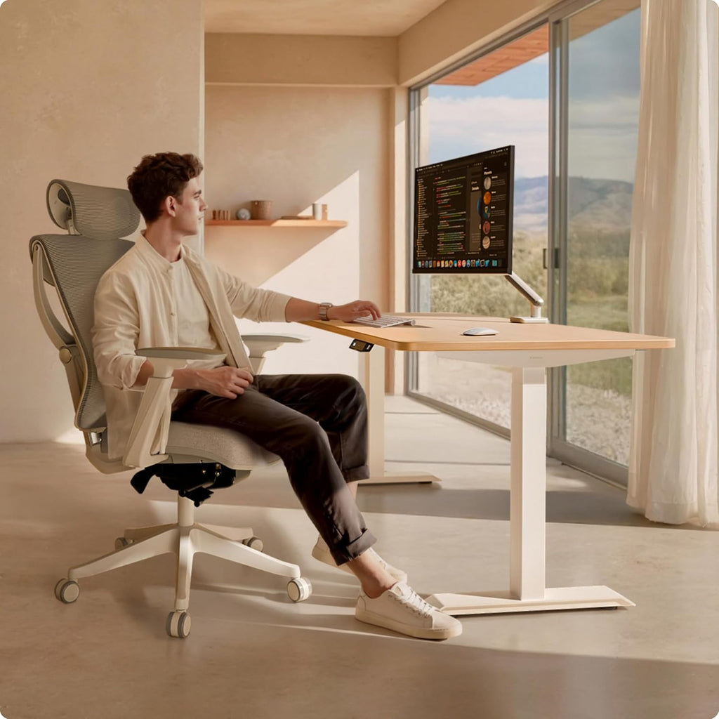 Height Adjustable Standing Desk Frame - Ergonomic Sit Stand Desk Frame, Electric Dual Motor, USB & USB-C Charging