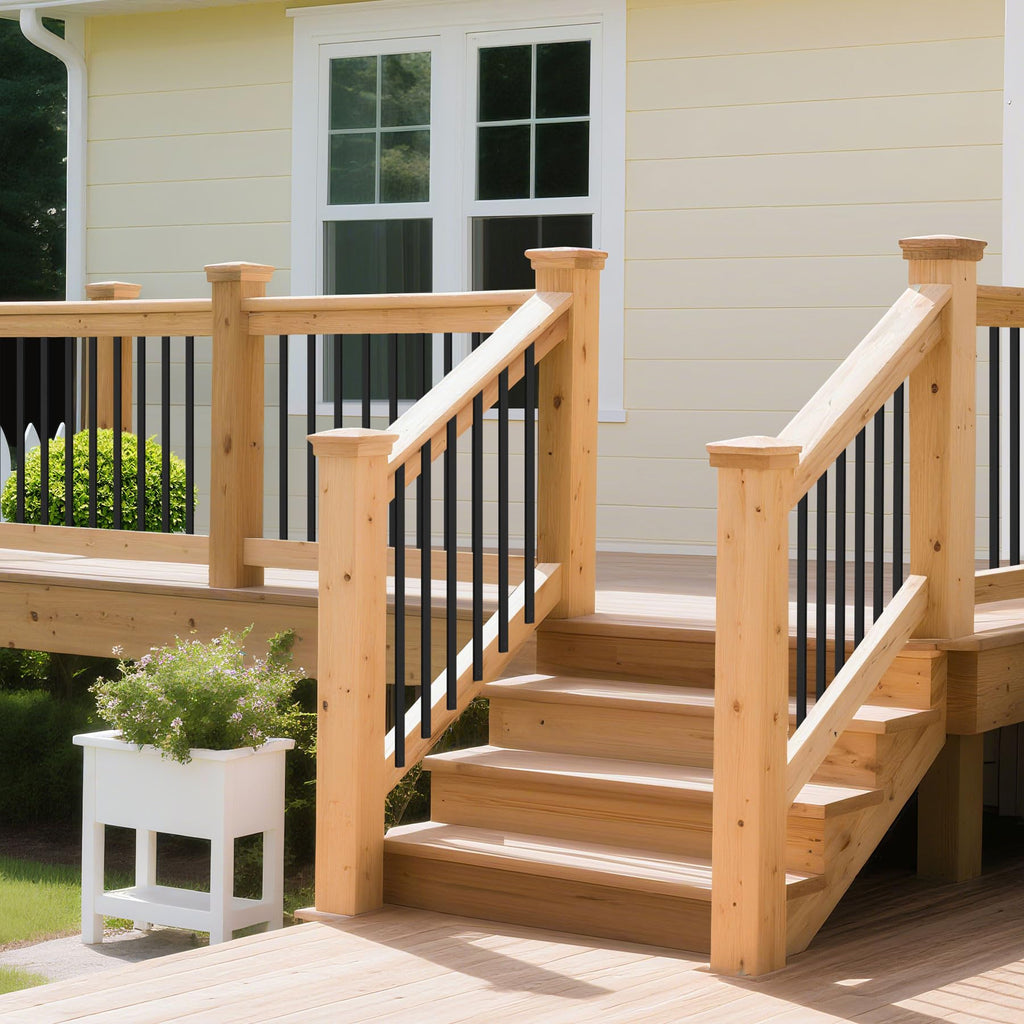 50 Pack 26" Metal Deck Balusters for Deck, Porch and Stair Railings