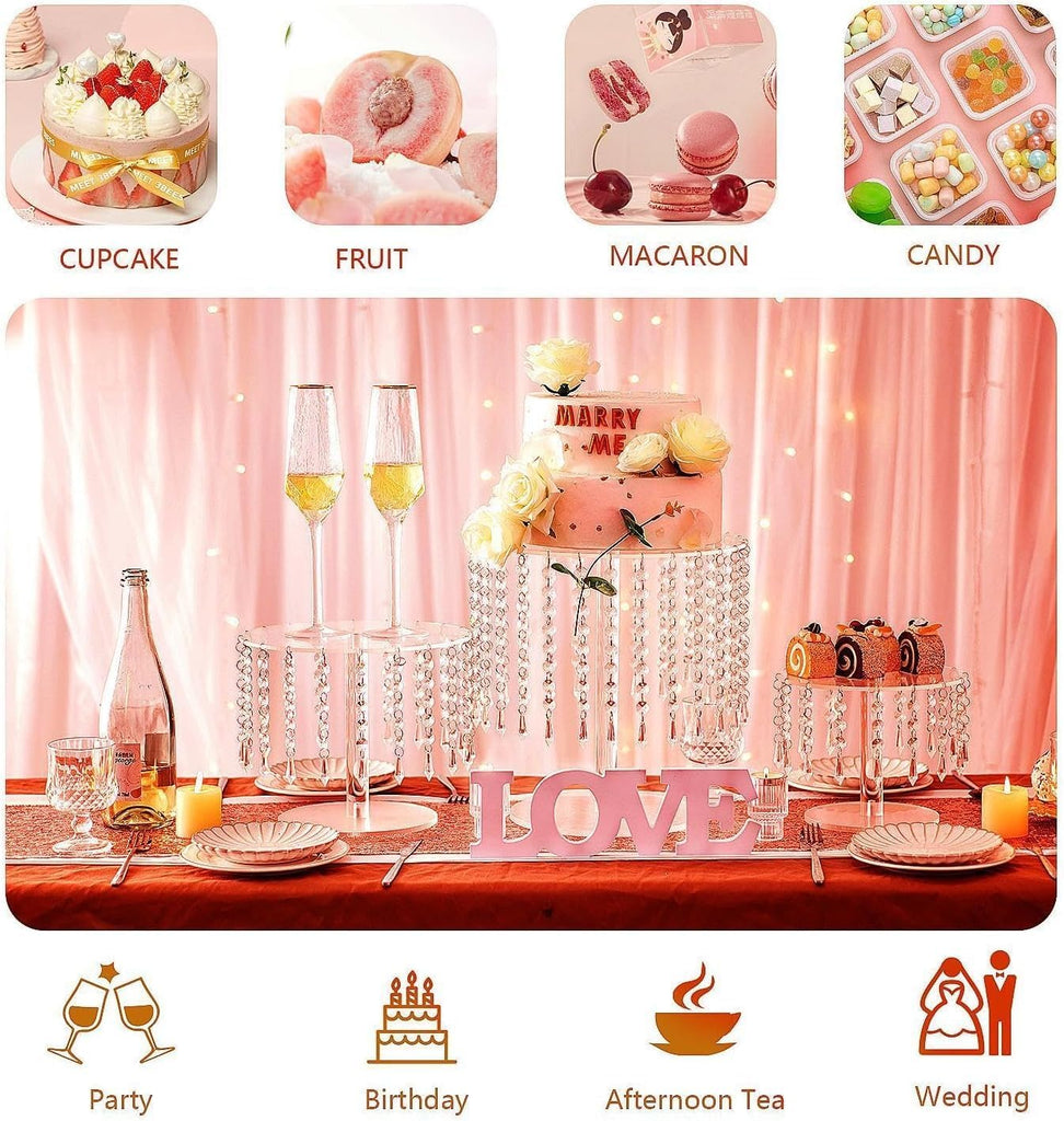 Acrylic Cake Stand,Acrylic Cake Rack Circular Cupcake Rack