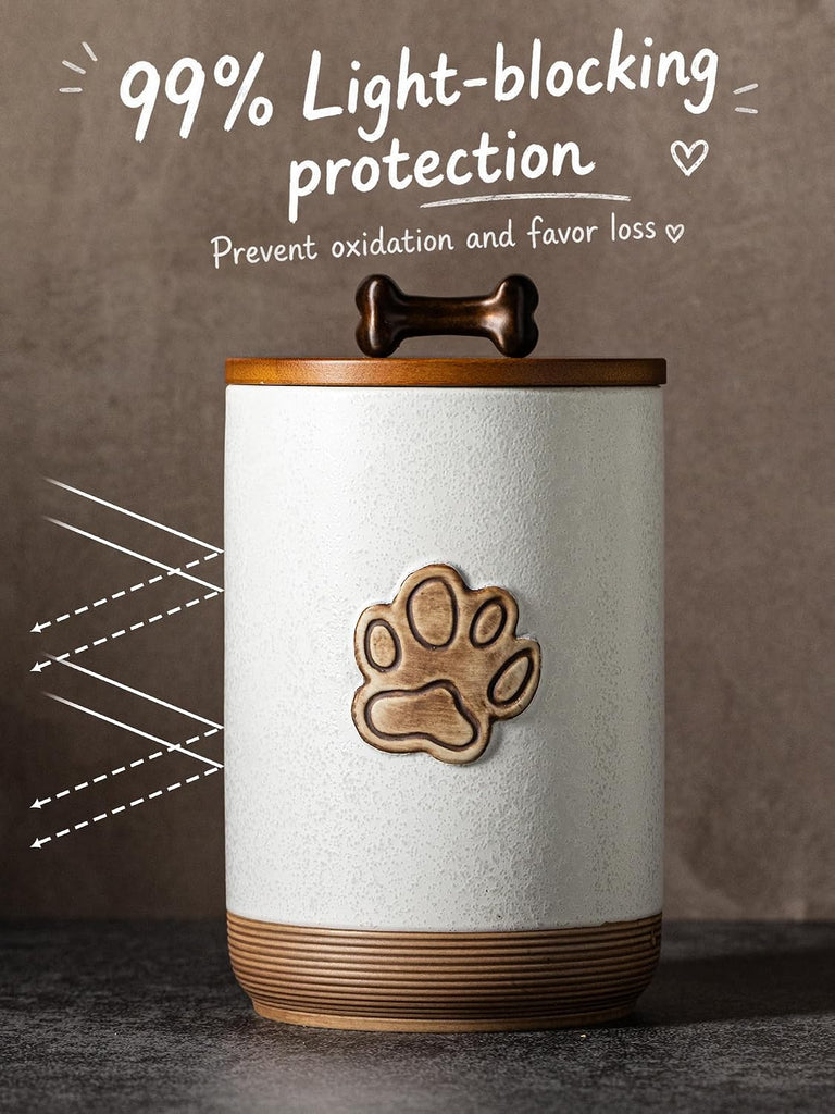 Dog Treat Container Airtight Jar with Lid, Keep the Pet Treat Fresh