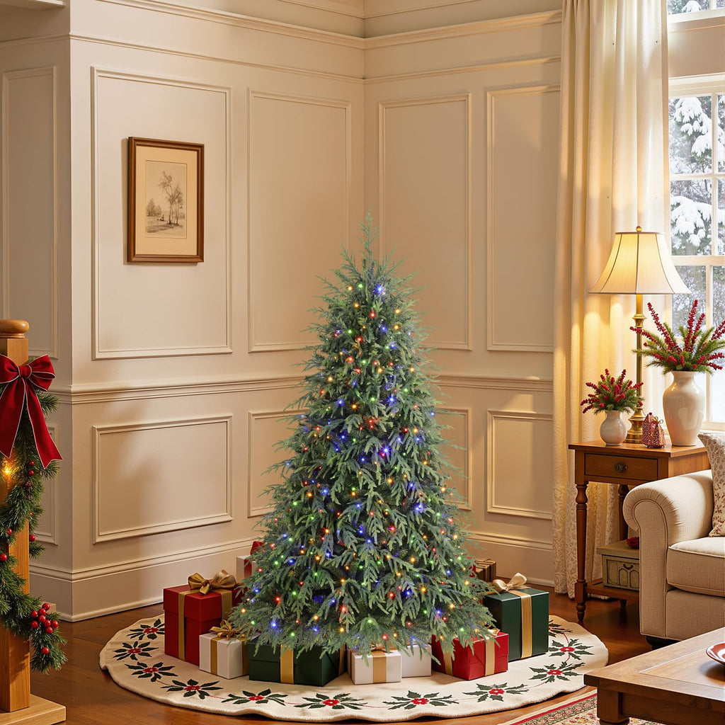 4ft Prelit Artificial Norfolk Pine Christmas Tree Color Lights