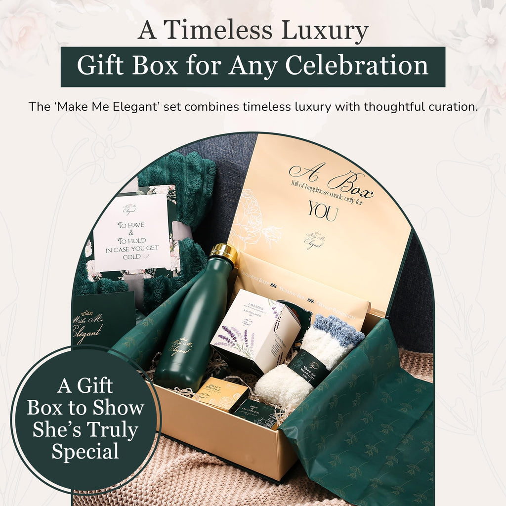 Me Elegant Spa Gift Basket for Women - Self-Care Birthday Gift Set