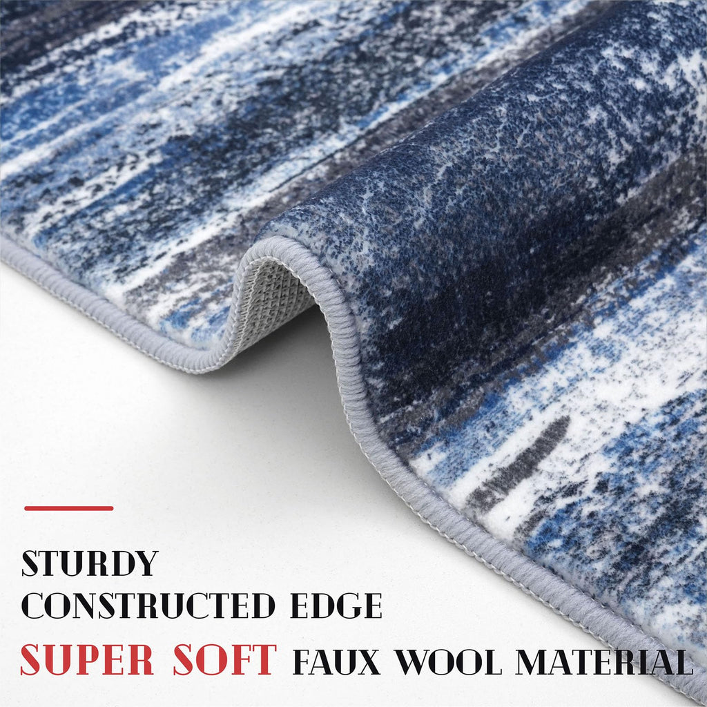 Abstract Washable Runners 2x10 Runner Rug Non Slip
