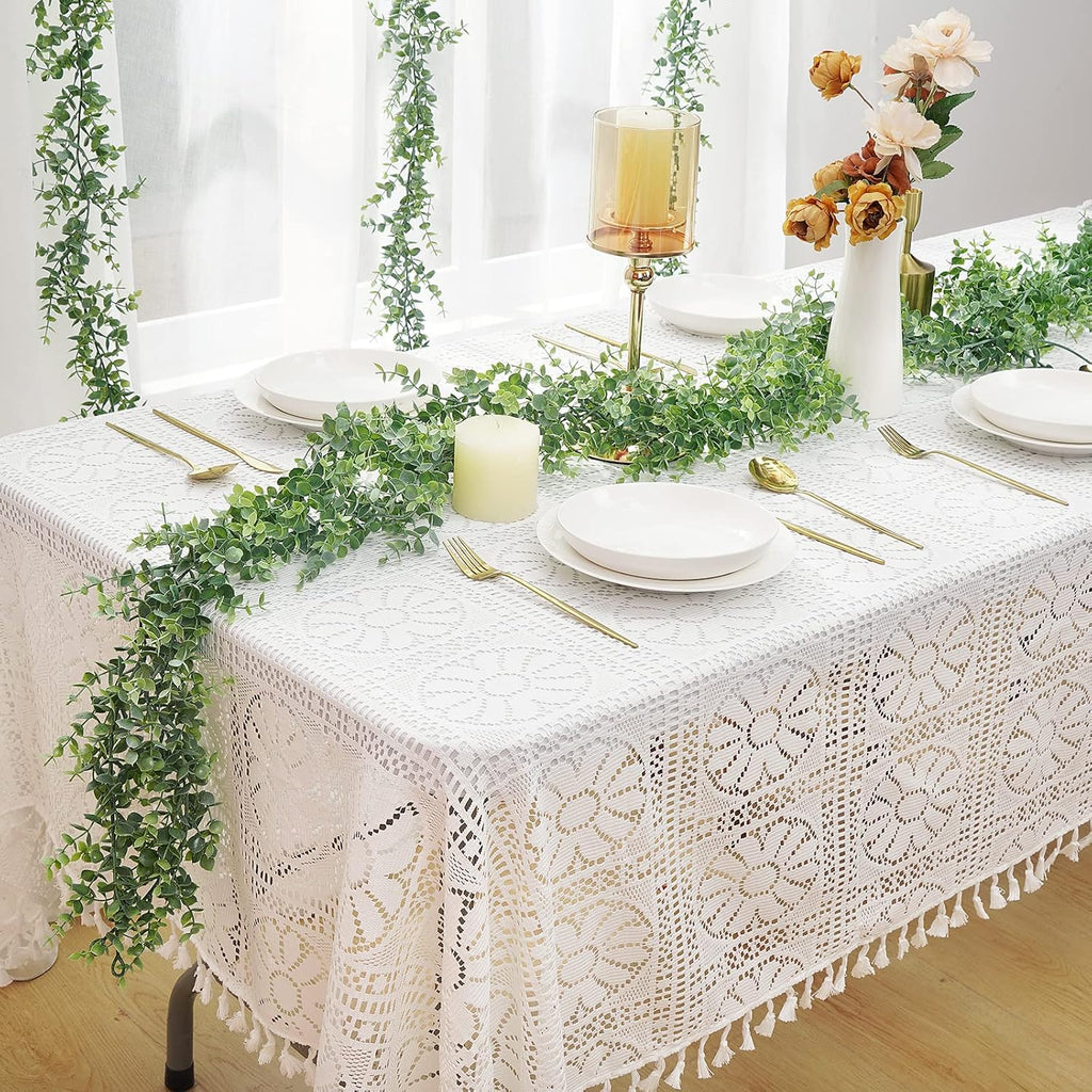 Eucalyptus Garland 12Ft Artificial Vines Fake Greenery Garland - Set of 2