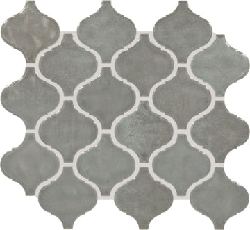 Mesmerist 11" X 12" Ceramic Arabesque Mosaic Tile in Charm Gloss (10 PC Per Carton) (7.4 SQFT Per Carton )