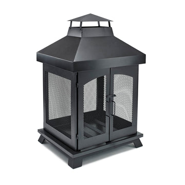 45" Wood Burning Steel Outdoor Fireplace