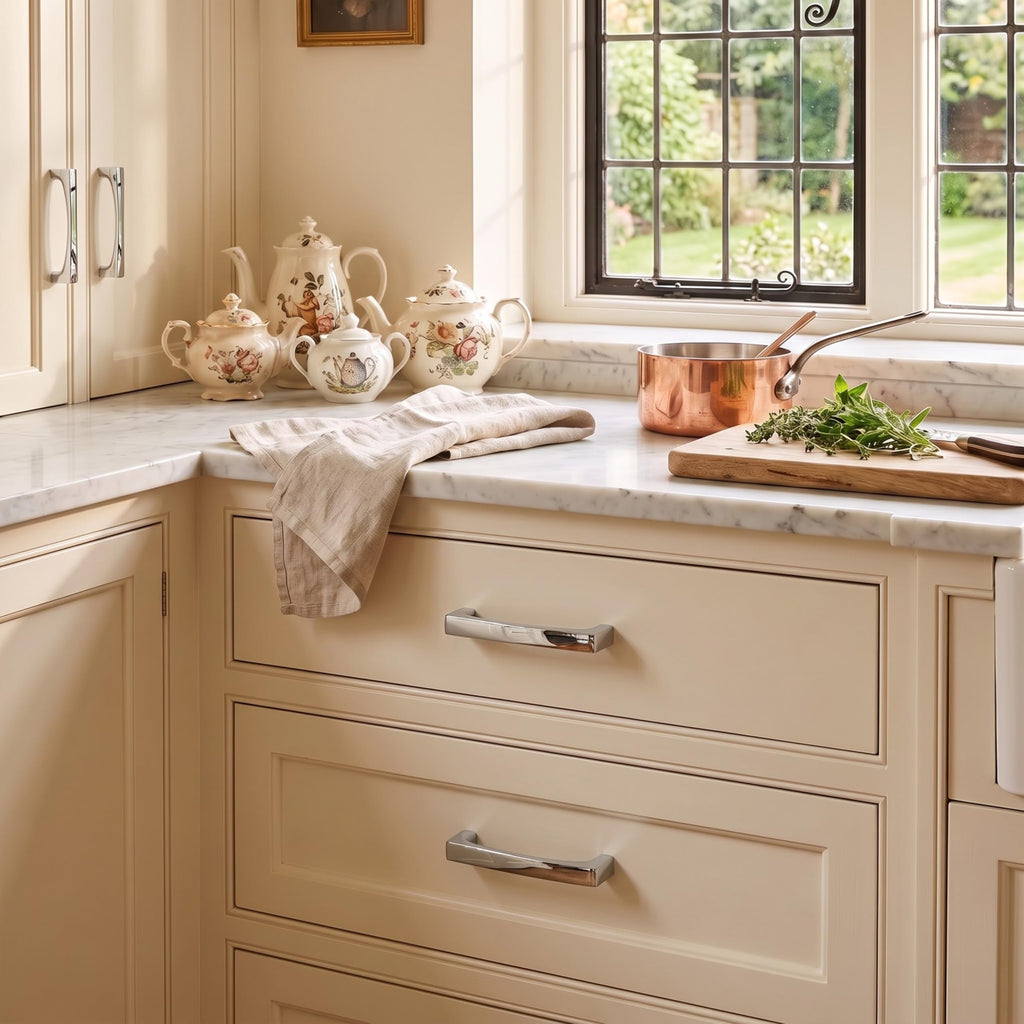 2 Pack Solid Handles 10-Inch(256mm) Polished Nickel Cabinet Pulls,Heavy Duty Cabinets, Cupboards, Drawers and
