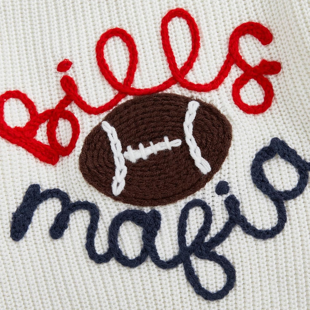 Baby Boy Girl Football Sweater Sports Pullover Game Day Sweatshirt