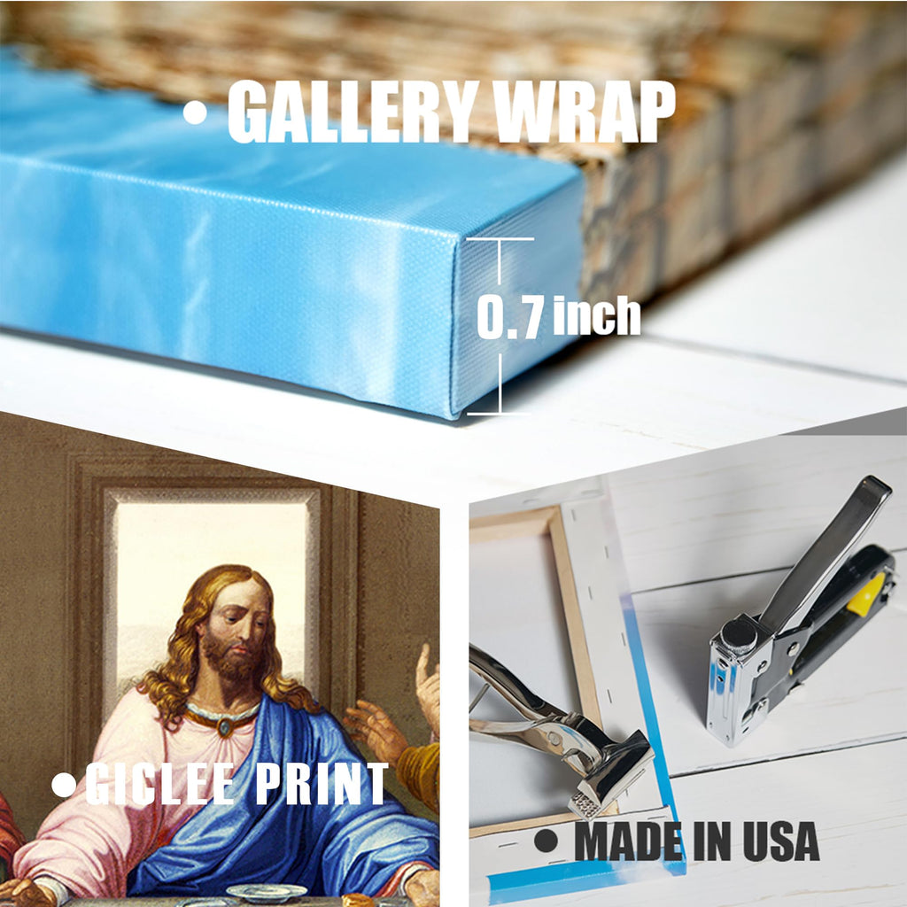 The Last Supper Wall Art Canvas Prints 36x18