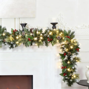 With Lights for Mantel with Timer