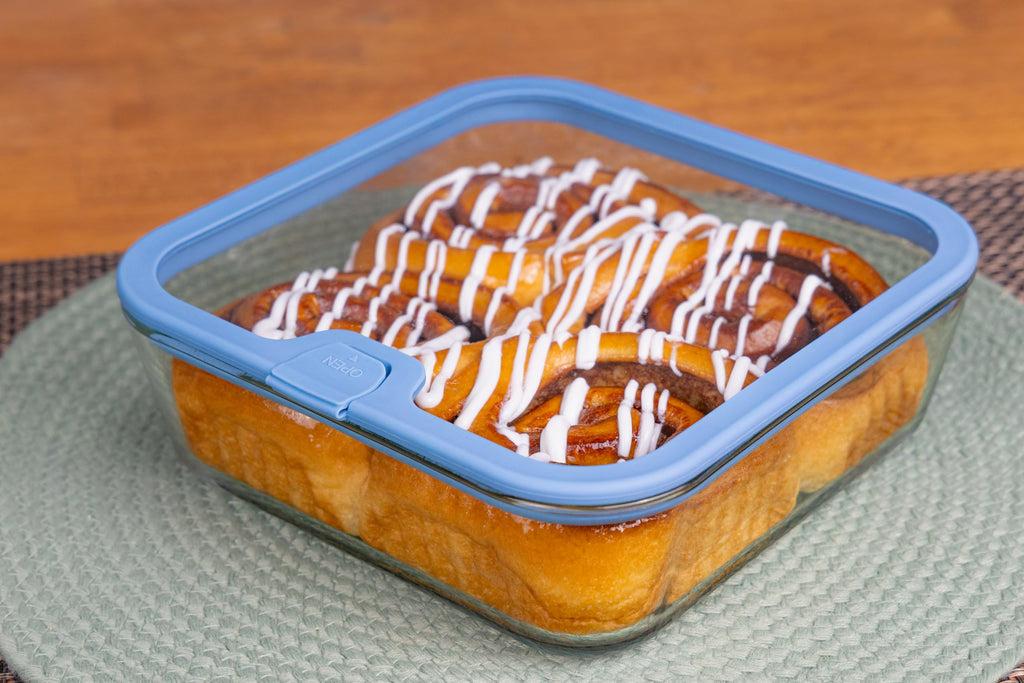 8x8 Baking Dish GLASS LID Square Casserole Bakeware Pan Set Containers