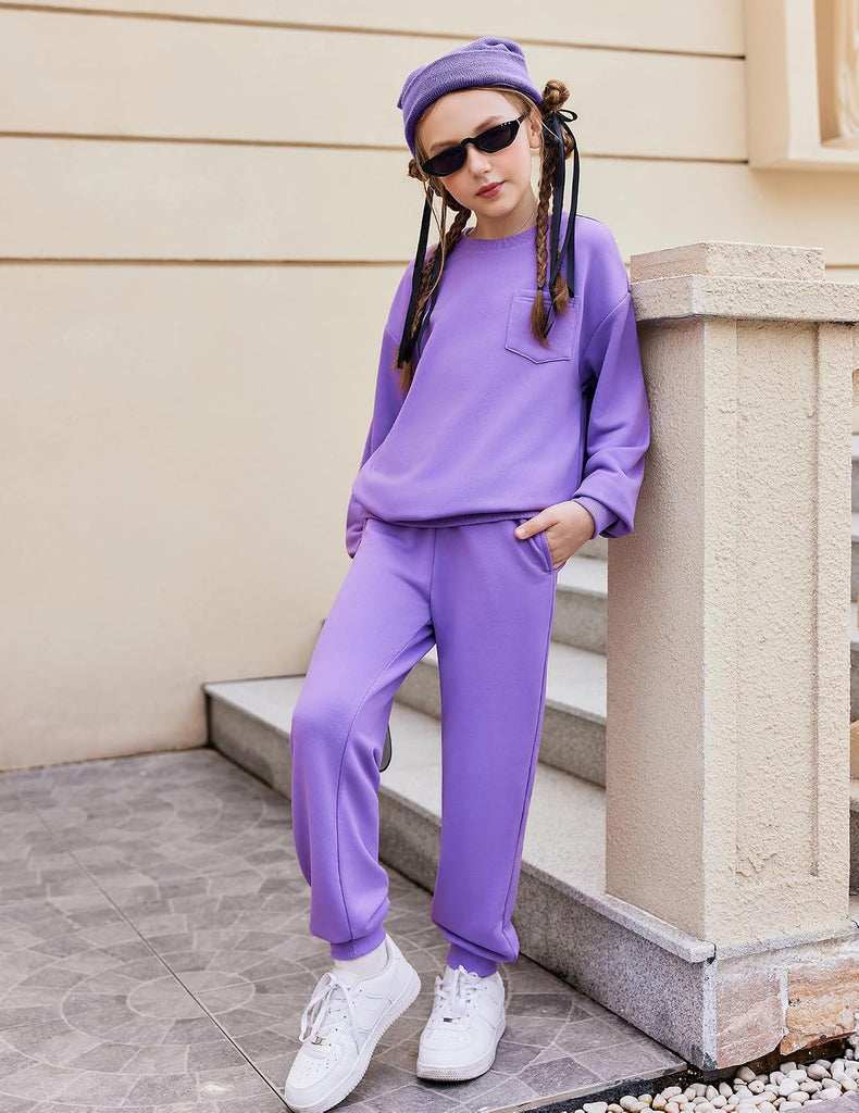 Girls Clothes 2 Piece Fashion Fall Outfits Oversize Sweatsuit Sets