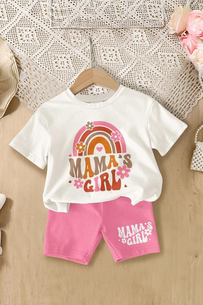 Infant Toddler Baby Girl Clothes Outfits,2 Pieces Cute Summer Short Sleeves T-Shirt Tops+Shorts Set