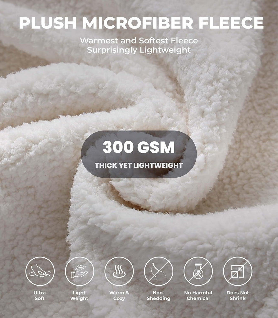 Microfiber Fleece Robe | Super Soft & Warm | Lightweight | Full Length