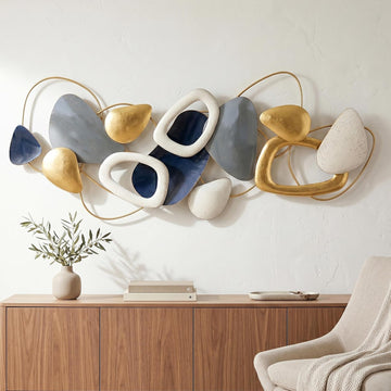 59" Large Wall Decor,3D Abstract Metal Wall Art