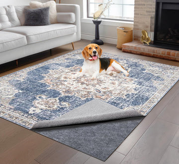 Non-Slip Rug Pads 8 x 10 ft, 100% Waterproof Extra Large Area Rugs Non Skid Rug Pad for All Floors and Finishes - Set of 80