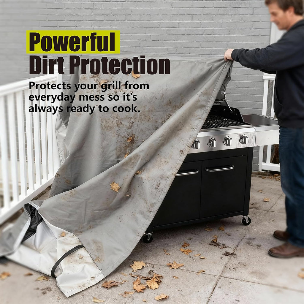 58 Inch Grill Cover Heavy Duty Waterproof Grill Cover for Outdoor | BBQ Grill Cover Fits Weber Genesis II LX 300