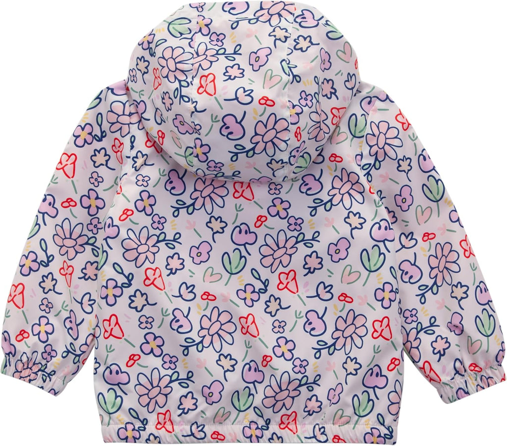 Toddler Girls' Water-Resistant Fleece Lined Transitional Jacket