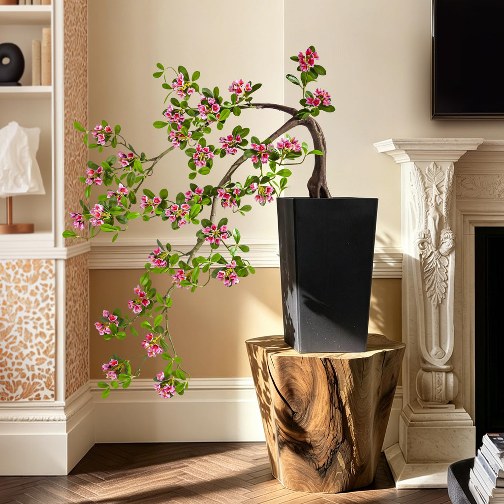 Large Artificial Bonsai Tree Artificial Flowering Tree Indoor Faux Decorative Plant Home Office Décor Lifelike