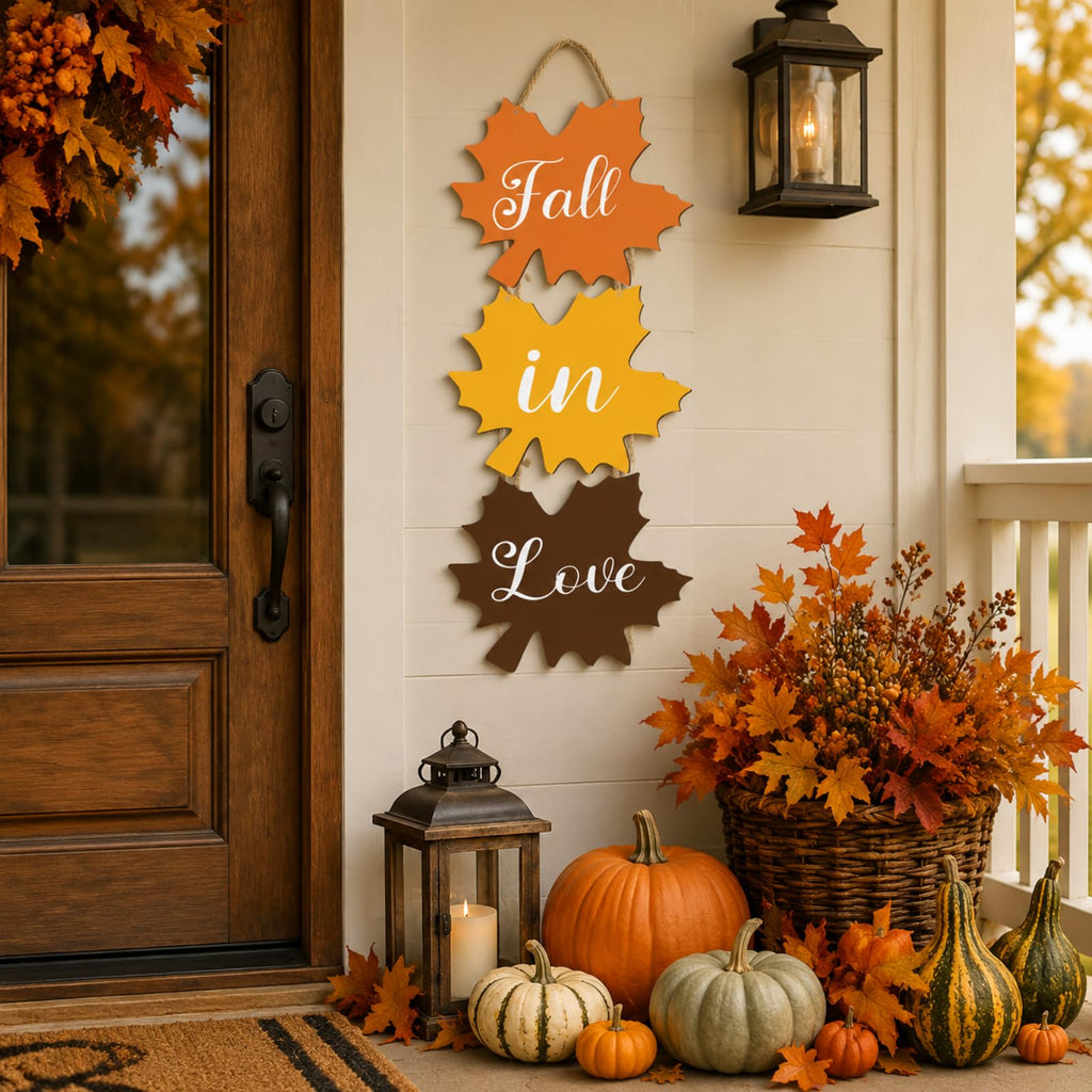 Fall in Love Wooden Sign, Fall Decorations Decor