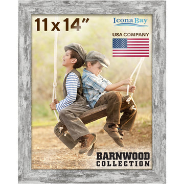 11x14 Pony Gray Picture Frame - Barnwood Collection