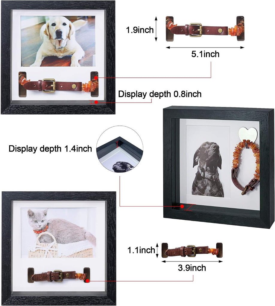 Pet Picture Frame Memorial - Dog Memorial Sentiment Frame, Black