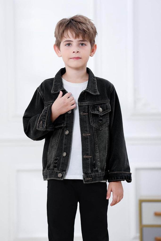 Kids Toddler Baby Boys Girls Casual Outerwear Denim Jacket
