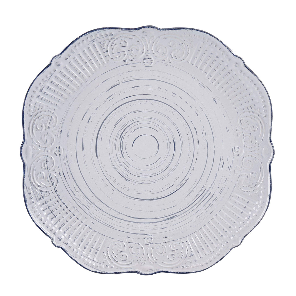 Isabella 16-Piece Stoneware Dinnerware Set, Service for 4 - Handpainted Unique Glazed Finish - Includes Dinner