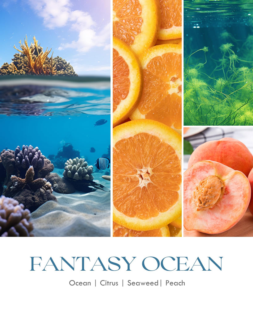Fantasy Ocean Odor Eliminating Candle - 9 oz Soy Candles
