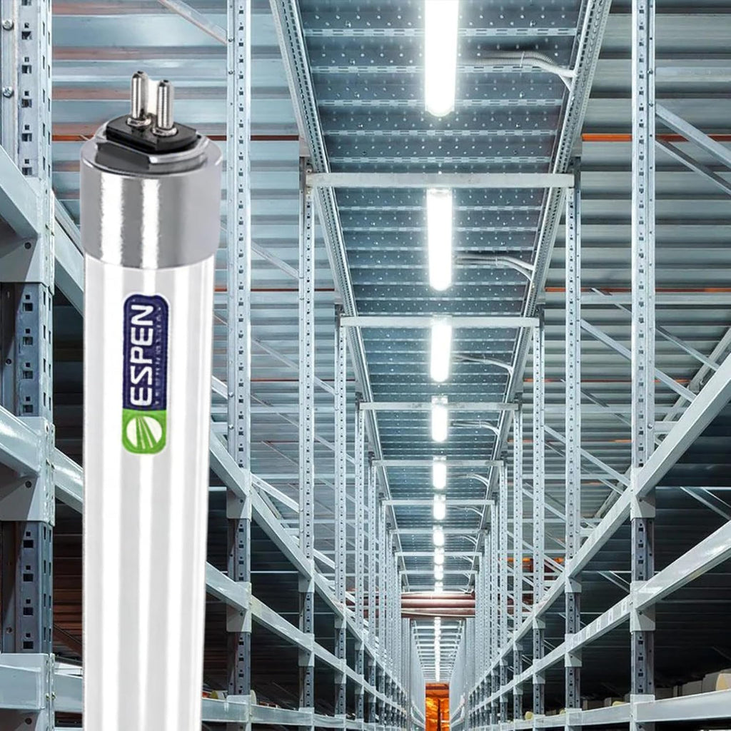25 Pack 4FT LED T5 Type B Light Tube, Ballast Bypass Direct Wire, Internal Driver, Double-Ended Power, 25W 3500lm