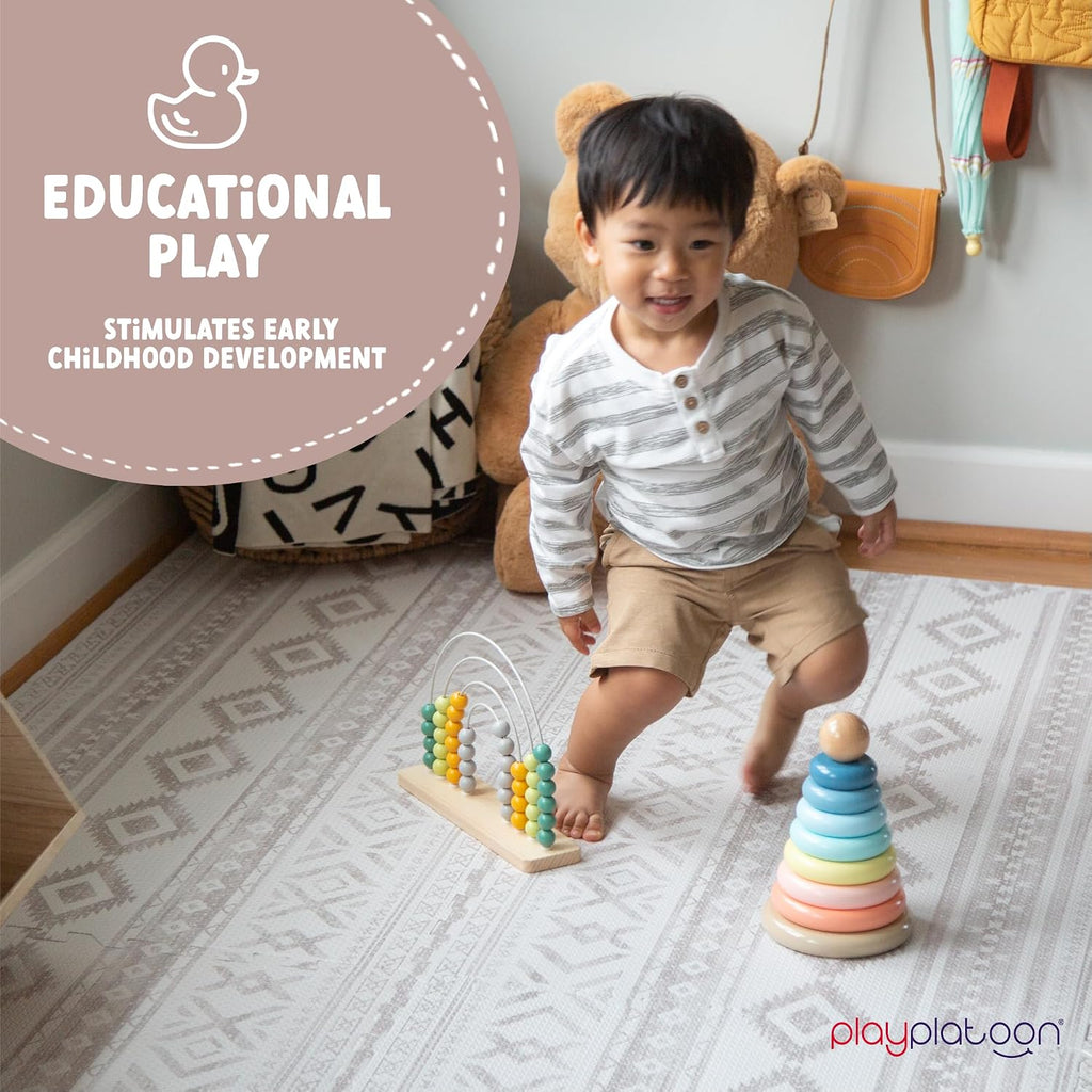 Kids Play Mat, 9 Tile 72x72 Inch - Canyon Print, Extra-Thick