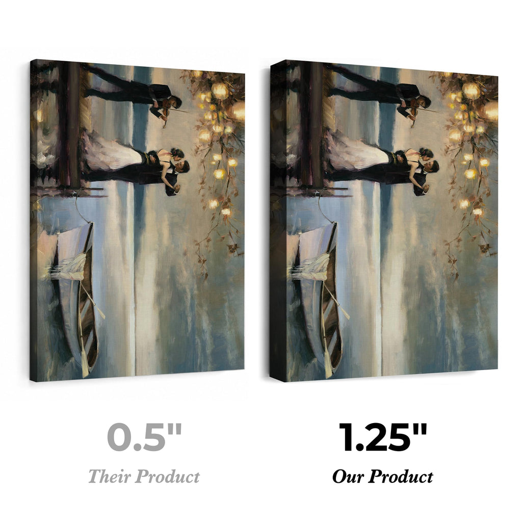 Gothic Romance Canvas Wall Art, Dark Fantasy Couple Wall Decor, Moonlit Lovers Artwork, Moody Romantic Decor, Guest