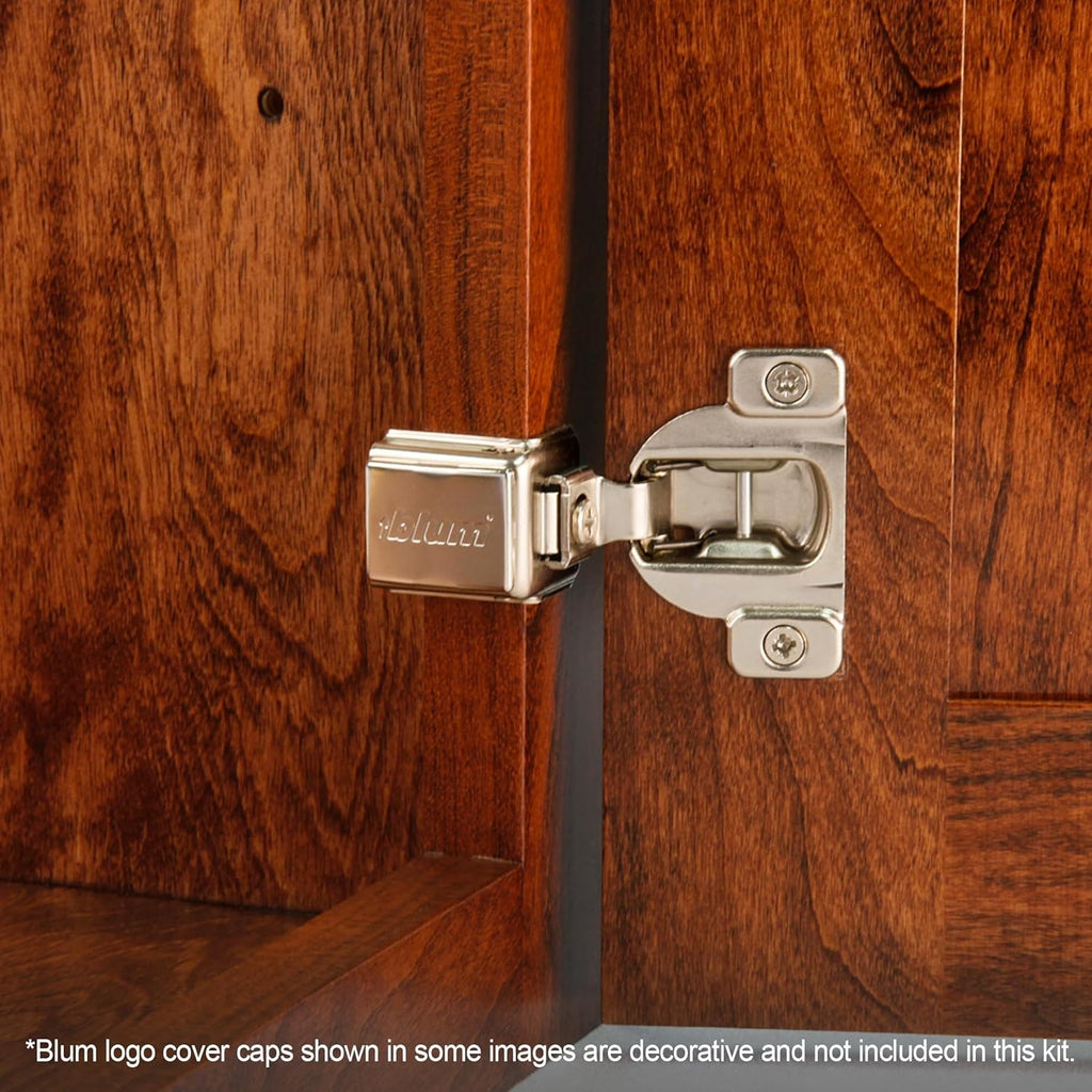 39C355B.20x10S 1-1/4" Overlay Soft Close Cabinet Hinge, Nickel Plated Steel, Nickel Finish (Pack of 10)