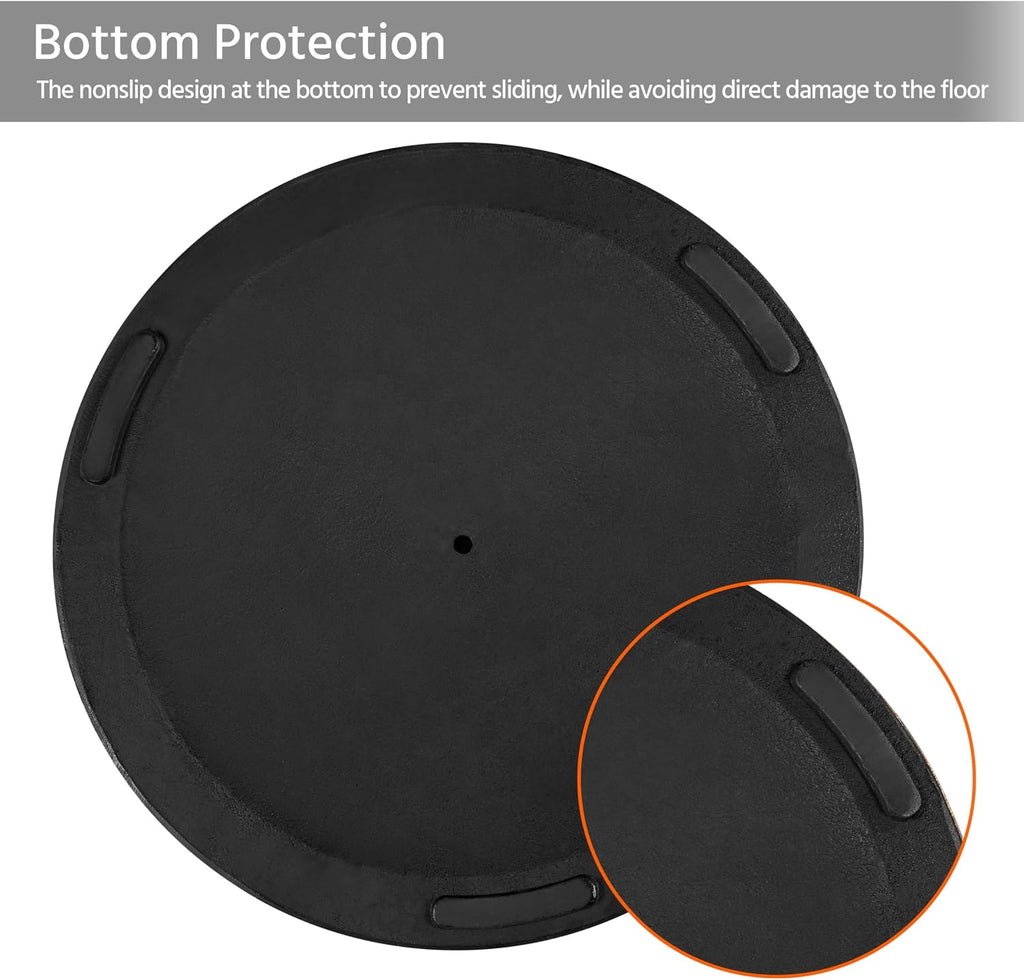 18'' 26.5lbs Outdoor Patio Umbrella Base Round Heavy Duty Umbrella Stand Pool & Garden, Black