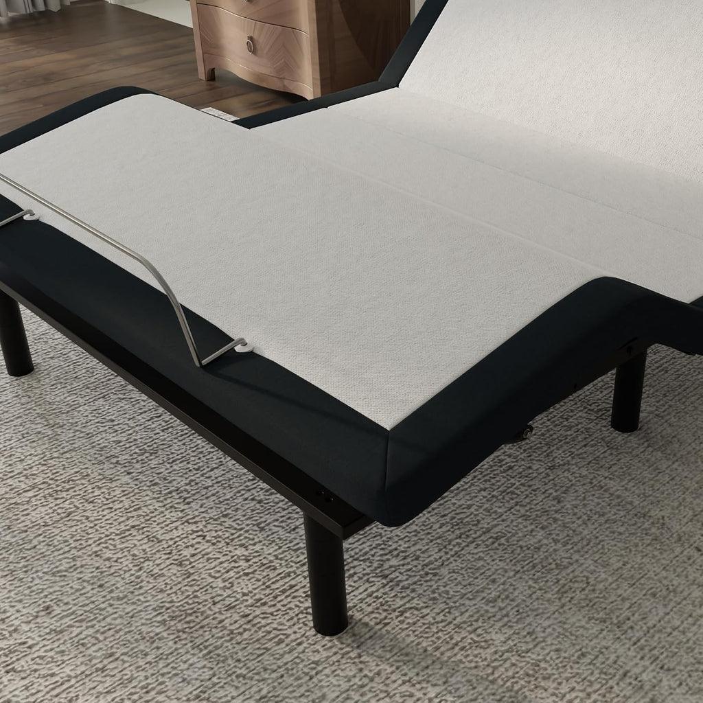 E4 King Adjustable Bed Frame with Massage, Anti-Snore, Zero Gravity, USB Charging, Under Bed Lights, Wireless Remote