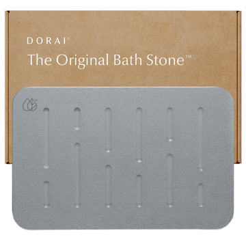 Stone Bath Mat - Premium Diatomaceous Earth Bath Floor Mats with Non-Slip Base, Fast-Drying Modern Shower Mat