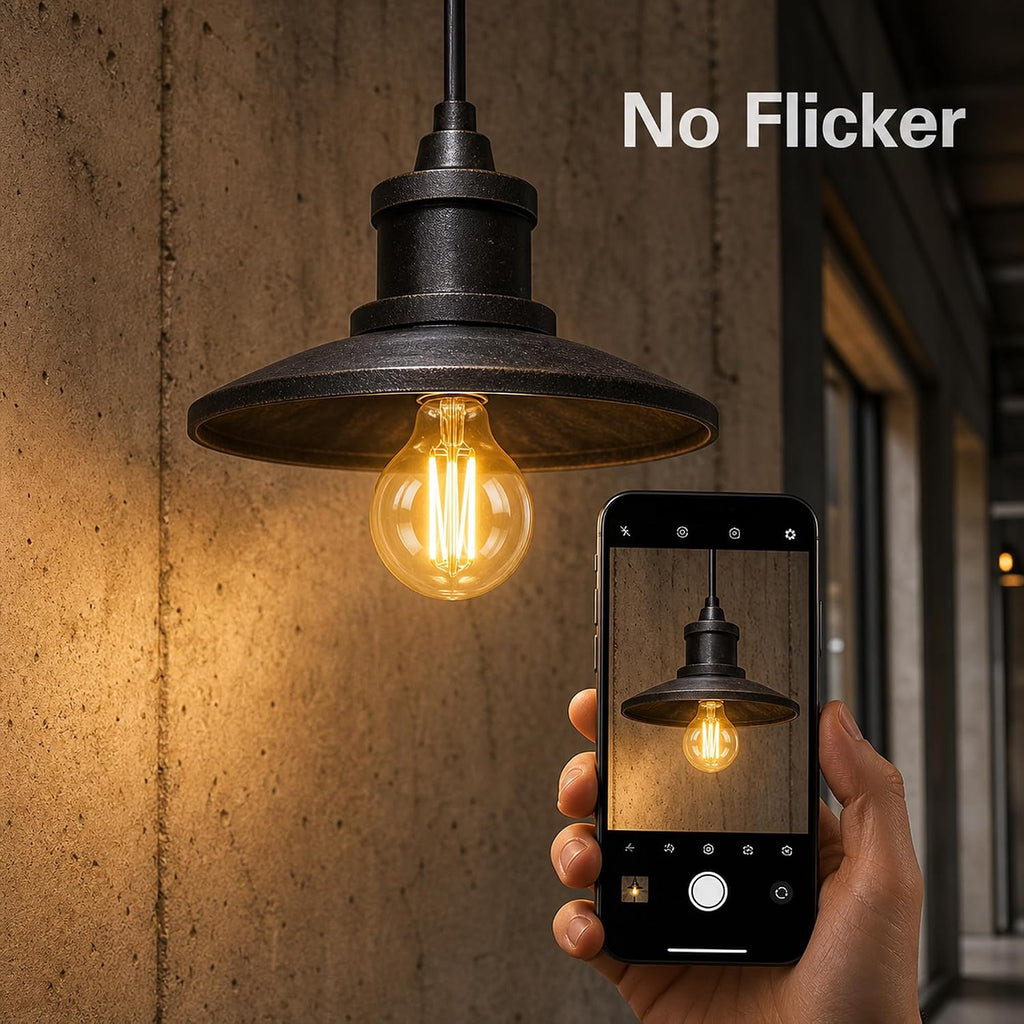 E12 G16.5 Amber LED Light Bulbs 25 Watt Equal,0.65 MM Ultra Thin Filament